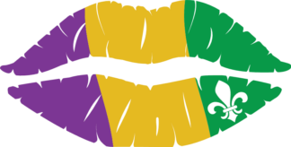 Mardi gras kiss lips, mardi gras shirt design - free svg file for members