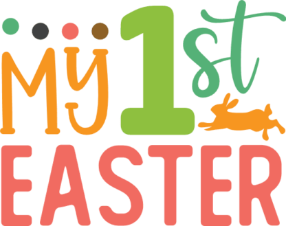 My 1st easter, baby onesie design free svg file