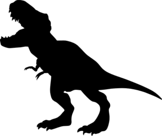 t-rex dinosaur silhouette, clipart image, free svg file