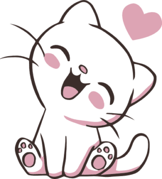 valentines day cute kitty clipart image, cat lovers free svg file