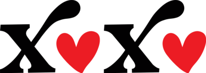XOXO hearts, valentines day - free svg file for members