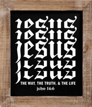 John 14:6, Jesus, the way, the truth and the life, bible verses - free svg file for members