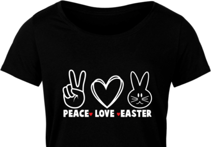 Peace, love, easter, cute easter tshirt design free svg file