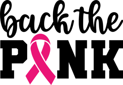 Back the pink, Breast Cancer Awareness free svg file