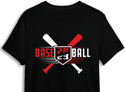 Baseball 2023, crossed baseball bats, softball lover tee design - free svg file for members