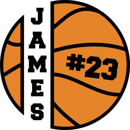 Basketball ball custom name and number, basketball lover gift ideas - free svg file for members