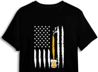 Beer USA flag, beer tap, beer lover tshirt design free svg file