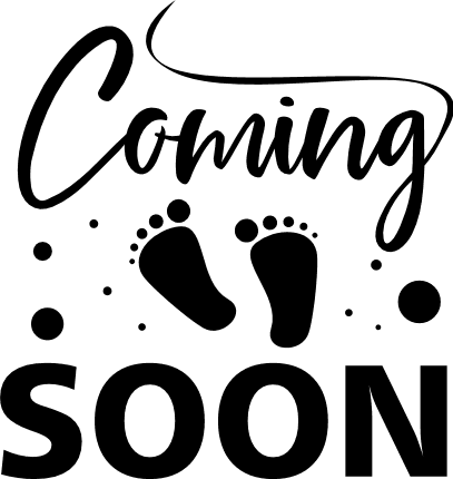 Tie Breaker Coming Soon SVG | Baby Announcement SVG 