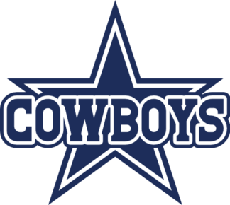 Cowboys logo, star, football team fan - free svg file for members