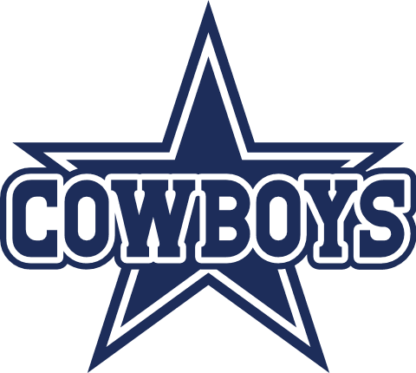 Cowboys logo, star, football team fan - free svg file for members