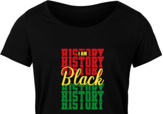 I am black history, echo stacked text, Juneteenth, Black Pride free svg file