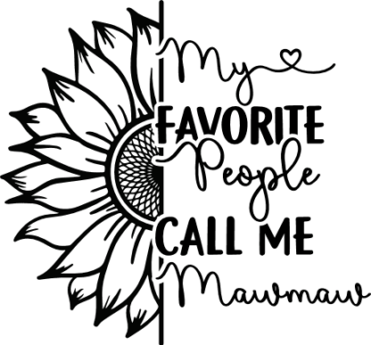 Mothers day gift, My favorite people call me mawmaw - free svg file for members