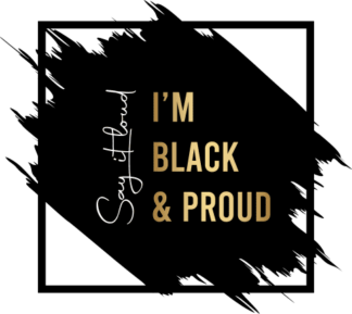 Say it loud, i am black and proud, PNG file, black history month - free svg file for members