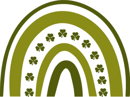Shamrock rainbow design, saint patricks day free svg file