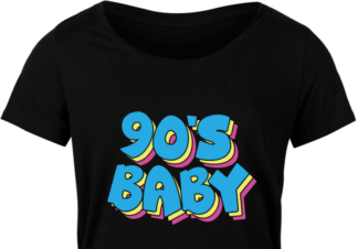 Nineties Baby, 90s birthday tshirt design - free svg file for members