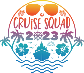 Cruise squad, 2023, PNG for sublimation, Nautical t-shirt design - free svg file for members