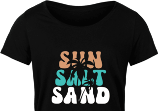 Beach vibes tshirt design, palm trees, Sun, salt, sand - free svg file for members