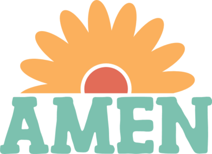 Amen, sunflower, christians shirt design free svg file