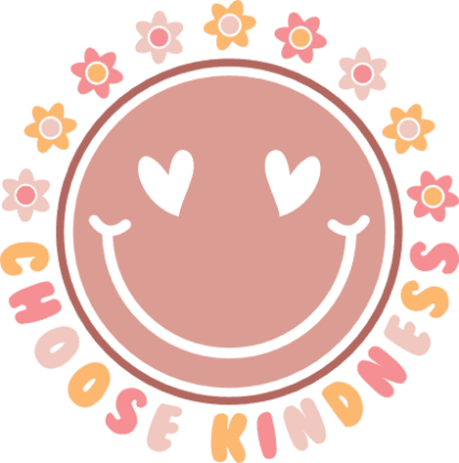 Choose kindness, smiley emoji, happy face, positive quotes free svg file