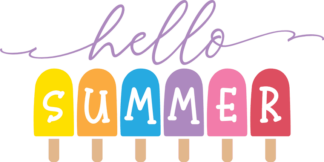 Hello summer, ice cream clipart image - free svg file for members
