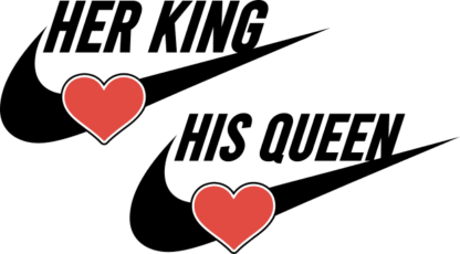 Her king, his queen, wedding, anniversary - free svg file for members