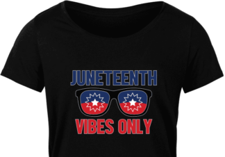 Juneteenth vibes only, sunglasses, black history tshirt design - free svg file for members