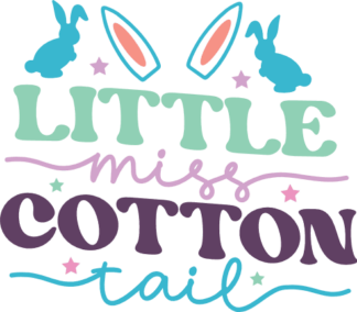 Little miss cotton tail, easter tshirt design free svg file