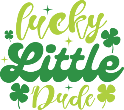 Lucky little dude, kids st patricks day tshirt design free svg file