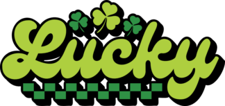 Lucky sign, st patricks day, clover leaves free svg file