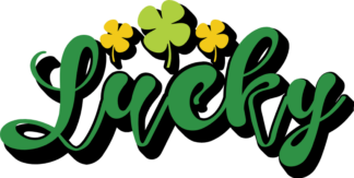 Lucky sign, st patricks day, clover leaves free svg file