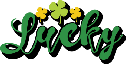 Lucky sign, st patricks day, clover leaves free svg file