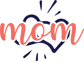 Mom sign and hearts, cute mommy t-shirt design free svg file