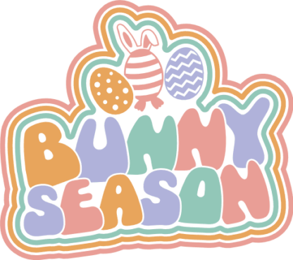 Bunny season, retro, easter decor free svg file