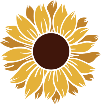 Sunflower clipart image free svg file