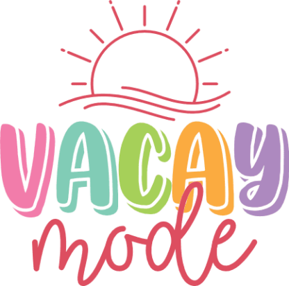 Vacay mode, cute girly vacation tshirt design free svg file