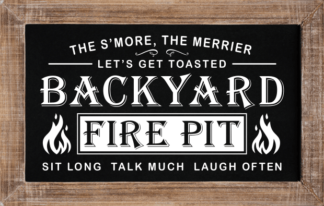 Backyard Fire Pit, The S'more, The Merrier, Let's Get Toasted - free svg file for members