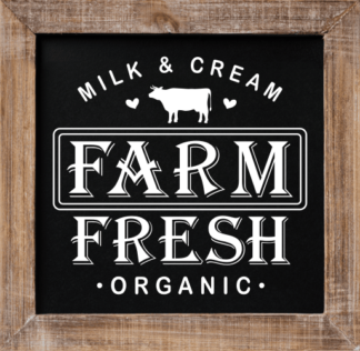 Farm Fresh, Organic Milk And Cream, Farmhouse Wall Art - free svg file for members