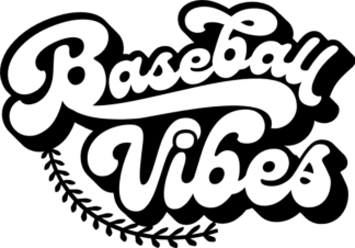Baseball vibes, groovy text, baseball fan tshirt design - free svg file for members