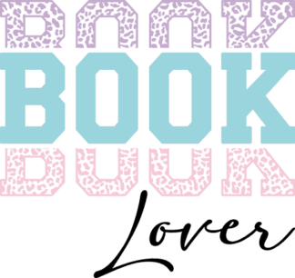 Book lover tshirt design, leopard skin, echo text - free svg file for members