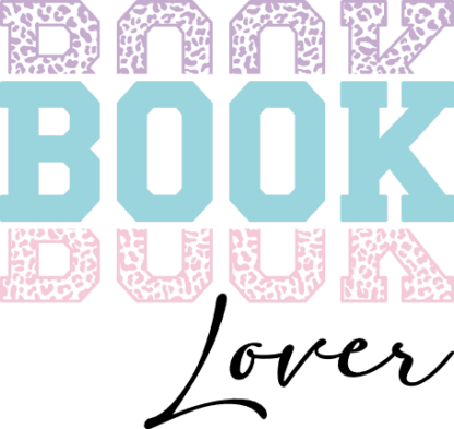 Book lover tshirt design, leopard skin, echo text - free svg file for members
