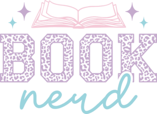 Book nerd, leopard design, books lover tshirt design - free svg file for members