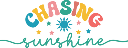 Chasing sunshine, cute summer tshirt design free svg file