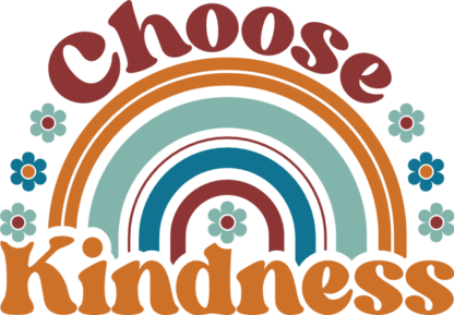Rainbow Design, Choose Kindness, Positive Vibes Shirt Design - free svg file for members