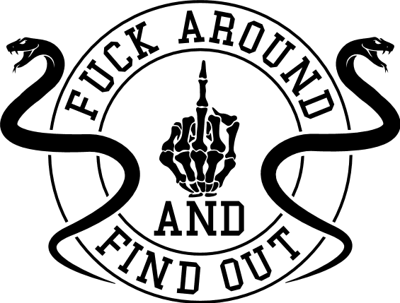 Fuck Around And Find Out, Skeleton Finger Funny T Shirt Design - free svg  file for members - SVG Heart