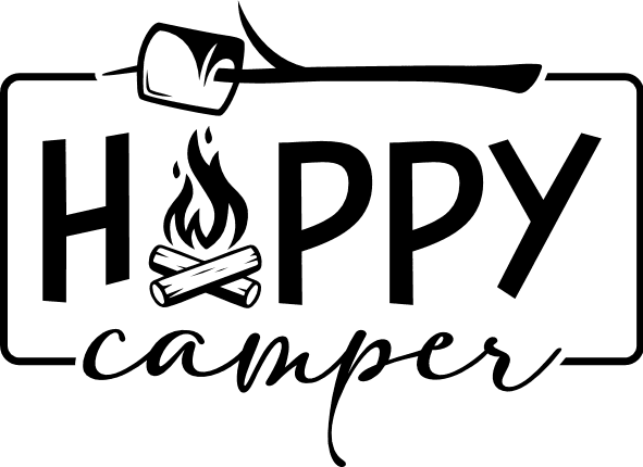 Happy camper, campfire, marshmallow, camping - free svg file for members -  SVG Heart