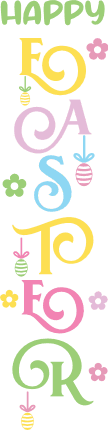 Happy easter, easter porch sign - free svg file for members