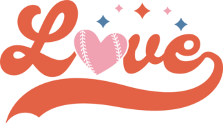 Love baseball, tshirt design for a baseball lover - free svg file for members