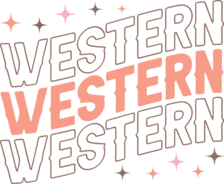 Western sign, echo stacked text, country girl tshirt design - free svg file for members