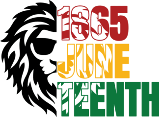 1865 juneteenth, half lion head, tshirt design - free svg file for members