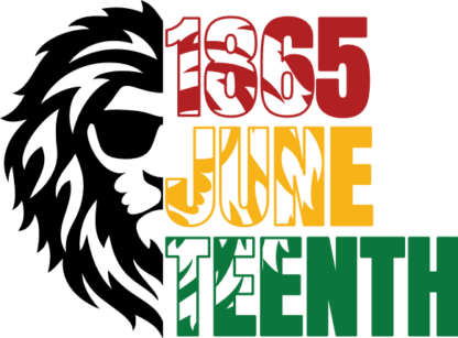 1865 juneteenth, half lion head, tshirt design - free svg file for members